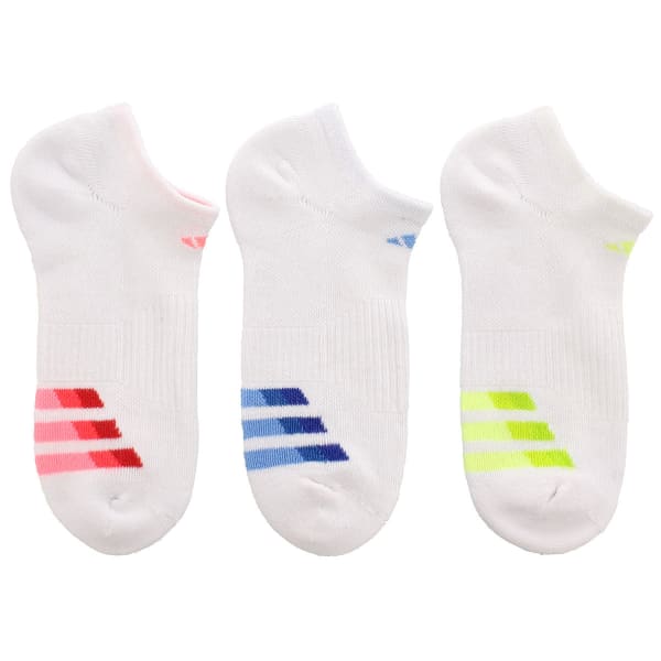 ADIDAS Women's Cushioned Variegated No-Show Socks, 3-Pack