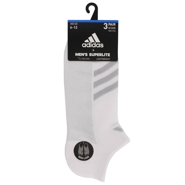 ADIDAS Men's Climacool Superlite Stripe No-Show Socks, 3-Pack