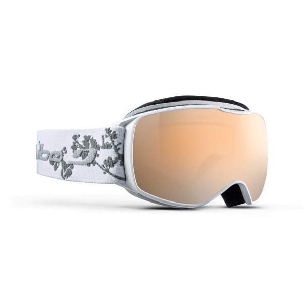 JULBO Youth Echo Snow Goggles, White Flower/Silver Flash