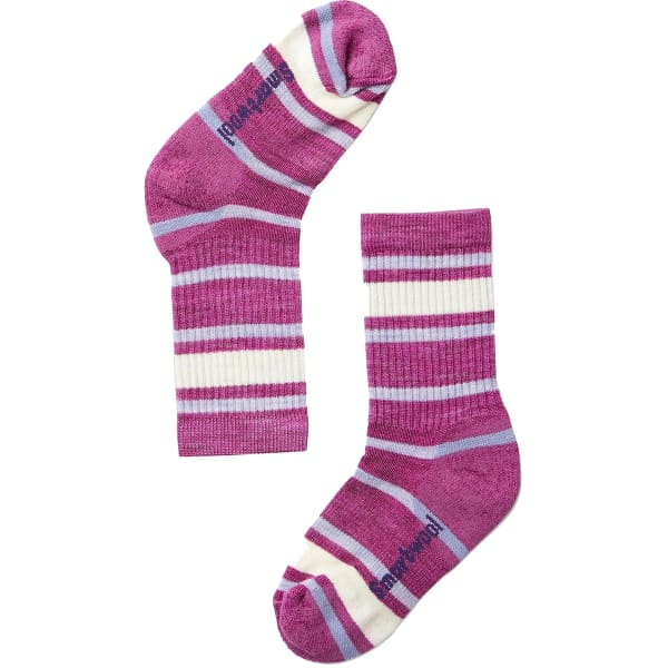 SMARTWOOL Kids' Striped Hike Light Crew Socks