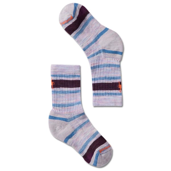 SMARTWOOL Kids' Striped Hike Light Crew Socks