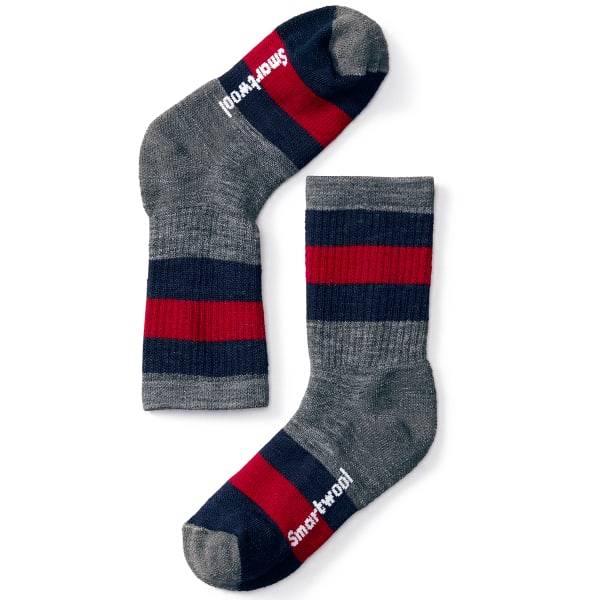 SMARTWOOL Kids' Striped Hike Medium Crew Socks