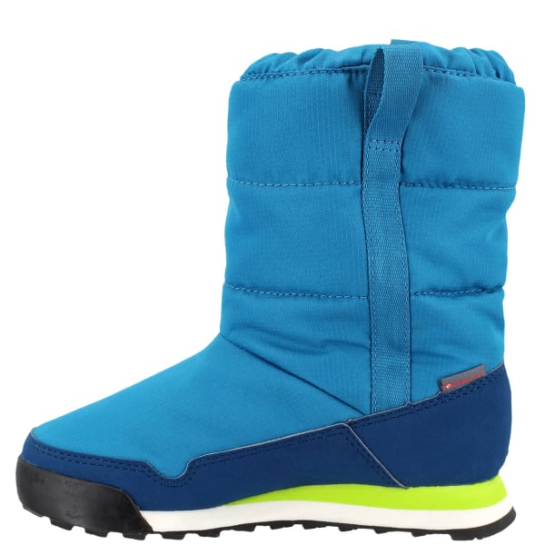 ADIDAS Kids' Snowpitch Slip-On Outdoor Shoes, Mystery Petrol/Blue Night/Semi Solar Yellow