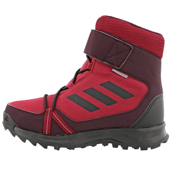 ADIDAS Kids' Terrex Snow Boots, Mystery Ruby/Black/Dark Burgundy