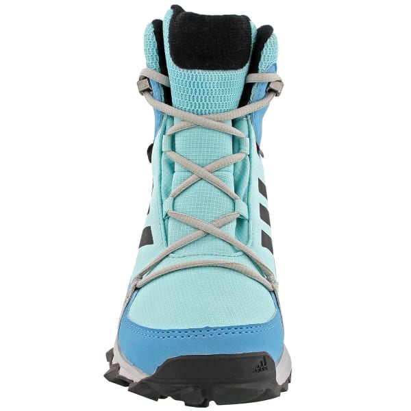 ADIDAS Kids' Terrex Snow Boots, Clear Aqua/Black/Vapor Blue