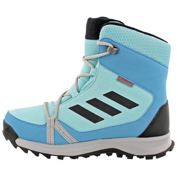 ADIDAS Kids' Terrex Snow Boots, Clear Aqua/Black/Vapor Blue