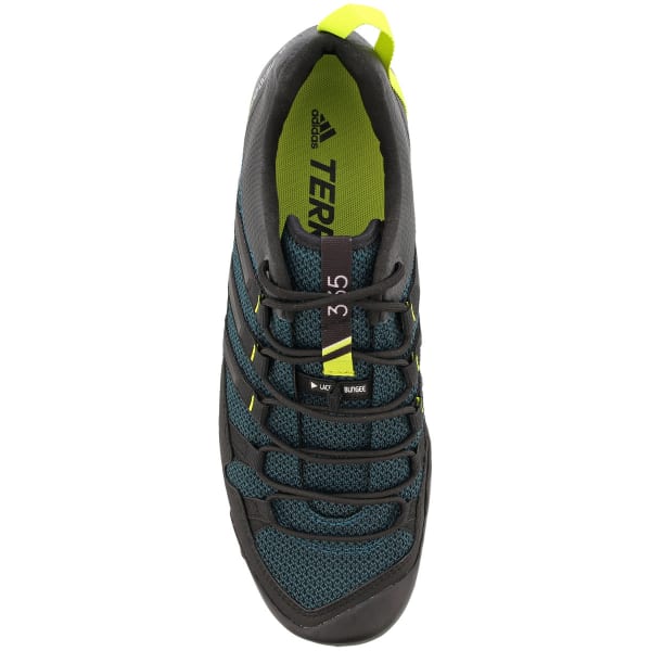 ADIDAS Men' Terrex Solo Hiking Shoes, Mystery Green/Black/Semi Solar Yellow