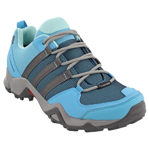 ADIDAS Women's AX2 ClimaProof Hiking Shoes, CH Solid Grey/Vapor Blue/Grey Five