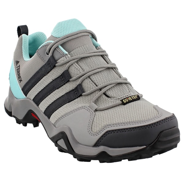 ADIDAS Women's Terrex AX2R GTX Hiking Shoes, Ch Solid Grey/DGH Solid  Grey/Clear Aqua