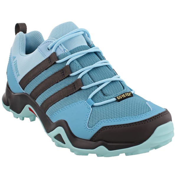 ADIDAS Women's Terrex AX2R GTX Hiking Shoes, Vapor Blue/Utility Black/Clear Aqua