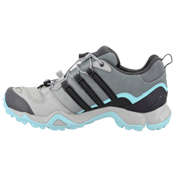 ADIDAS Women's Terrex Swift R GTX Hiking Shoes, Grey Two/Utility Black/Clear Aqua