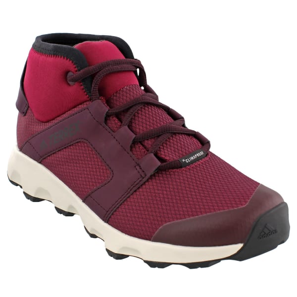 ADIDAS Women's Terrex Voyager CW CP Mid-Cut Hiking Shoes, Mystery Ruby/Dark Burgundy/Black