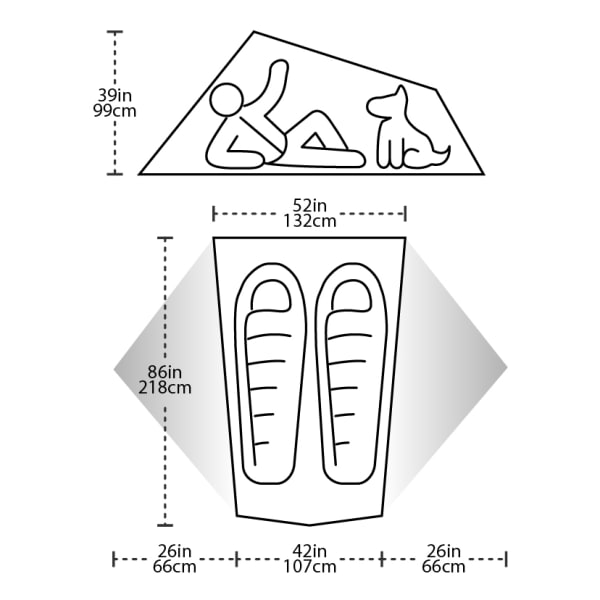 BIG AGNES Tiger Wall UL 2 Tent