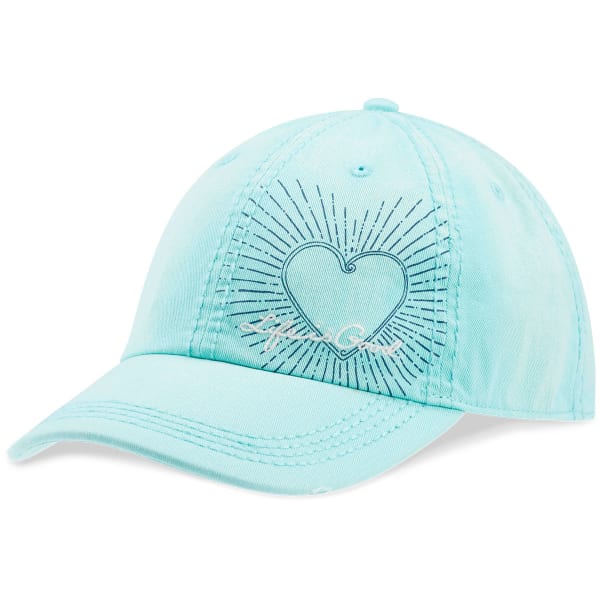 LIFE IS GOOD Women's LIG Heart Radiate Sunwashed Chill Cap