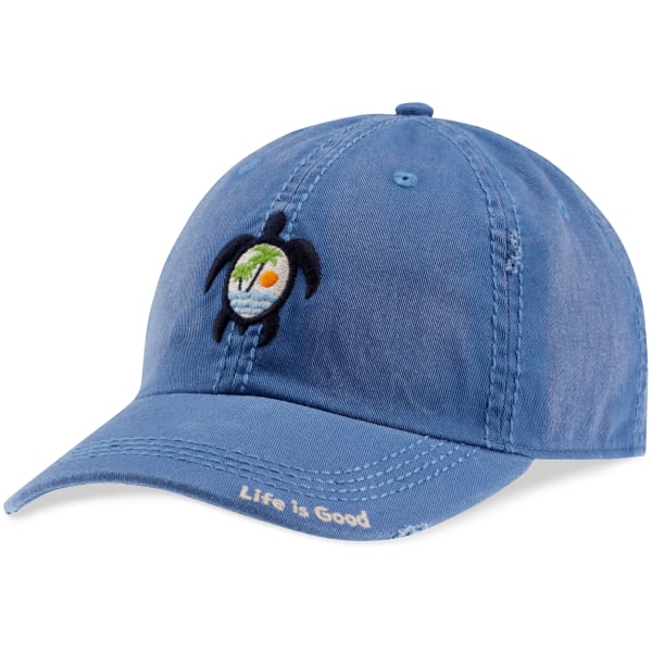 LIFE IS GOOD Women's Sea Turtle Scene Sunwashed Chill Cap