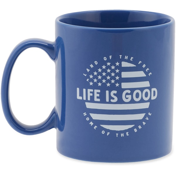 LIFE IS GOOD Circle Flag Jakes Mug