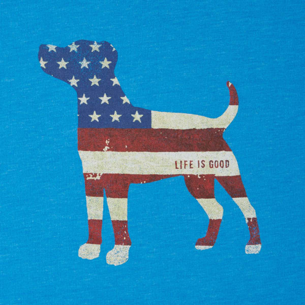 LIFE IS GOOD Men's Americana Dog Cool Tee