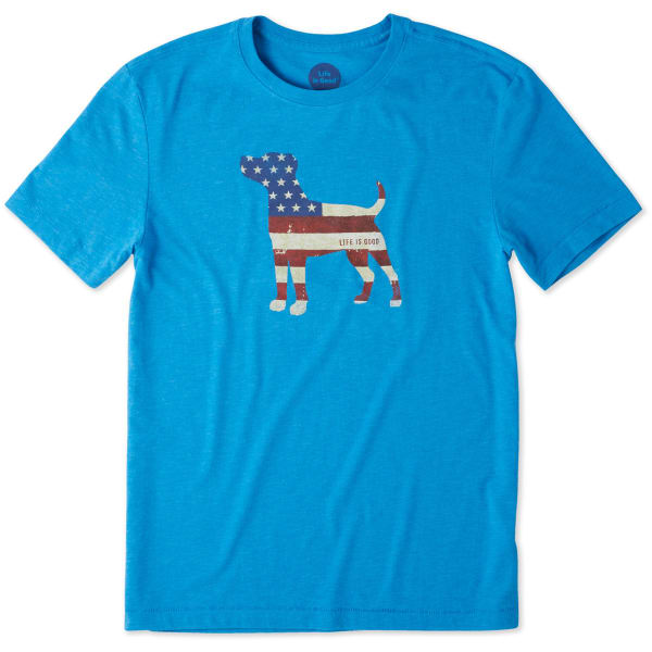 LIFE IS GOOD Men's Americana Dog Cool Tee