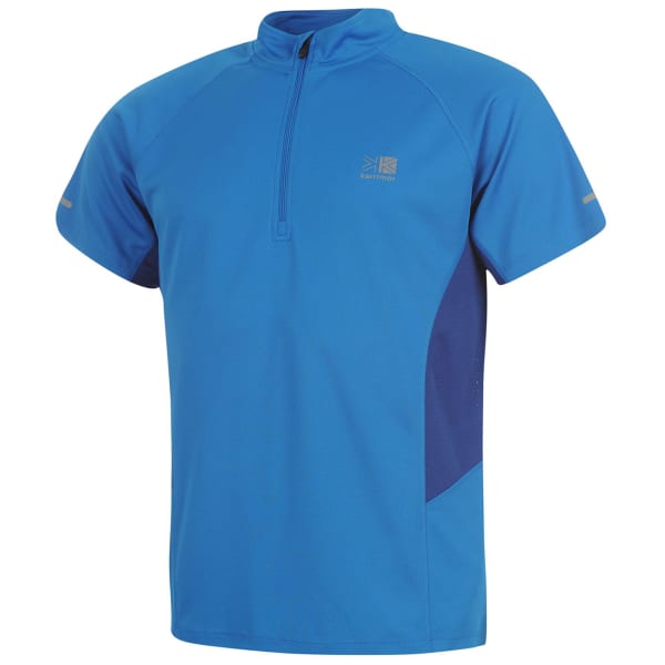 KARRIMOR Men's 1/4 Zip Short-Sleeve Tee