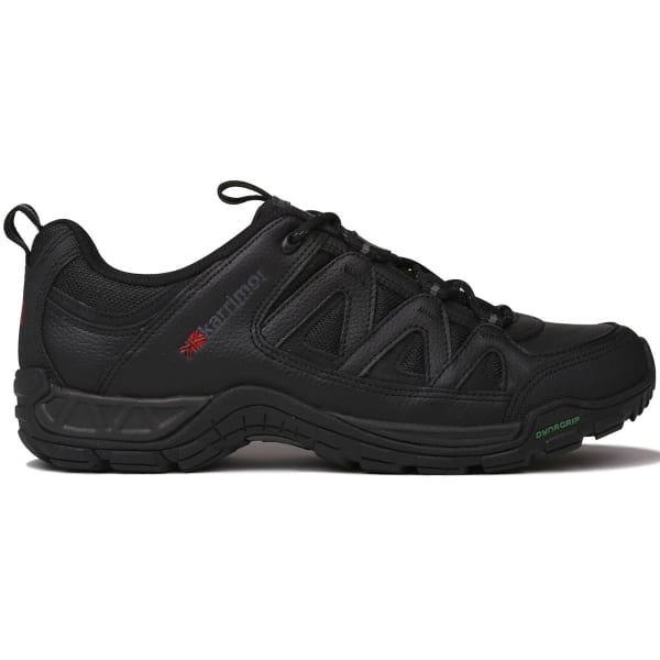 KARRIMOR Men's Summit Leather Low Hiking Shoes, Black - Eastern ...