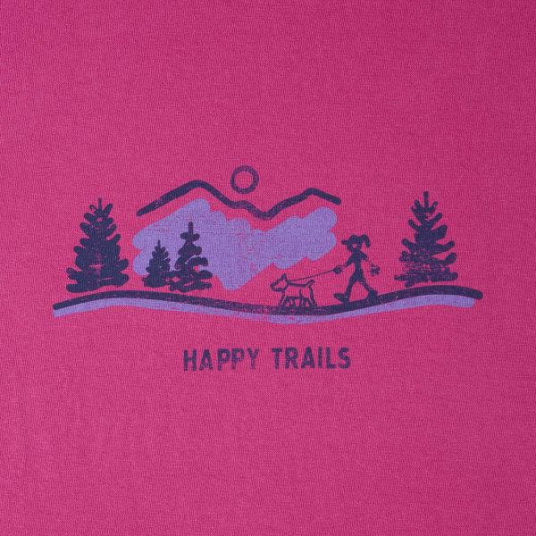 LIFE IS GOOD Women's Happy Trails Visit Crusher Tee