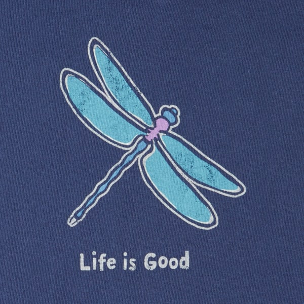 LIFE IS GOOD Women's Classic Dragonfly Crusher Vee Tee