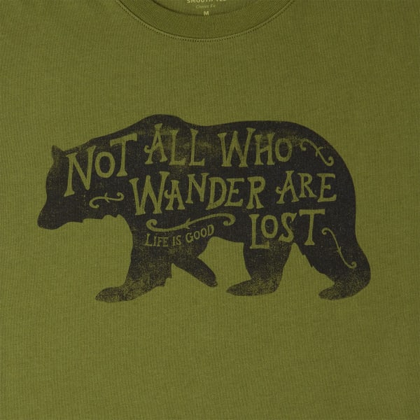 LIFE IS GOOD Men's Wander Bear Smooth Tee