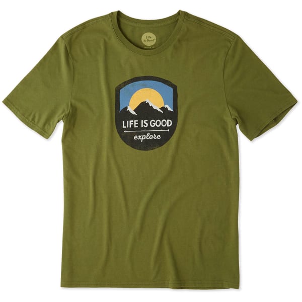 LIFE IS GOOD Men's Explore Mountain Smooth Tee