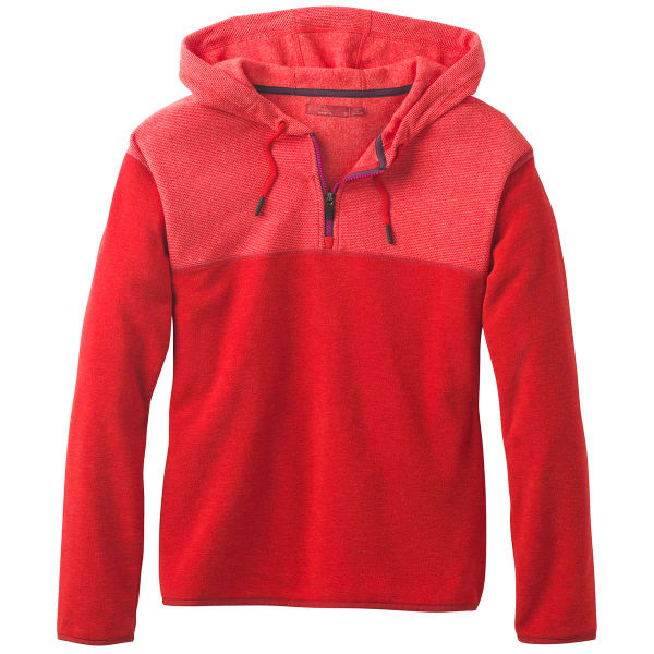 PRANA Women's Liora 1/4 Zip Fleece Hooded Pullover