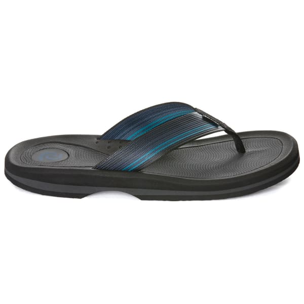 RAFTERS Men's Tsunami Stripe Flip Flops