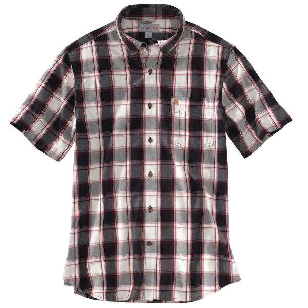 CARHARTT Men's Essential Plaid Button Down Short-Sleeve Shirt