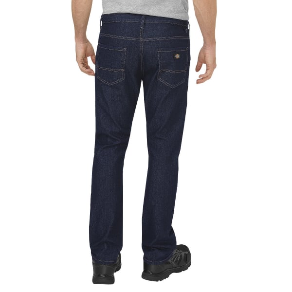 DICKIES Men's FLEX Regular Fit Straight Leg 5-Pocket Tough Max Denim Jean