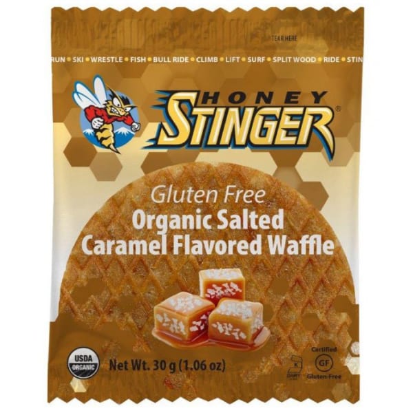 HONEY STINGER Gluten Free Salted Caramel Organic Waffle