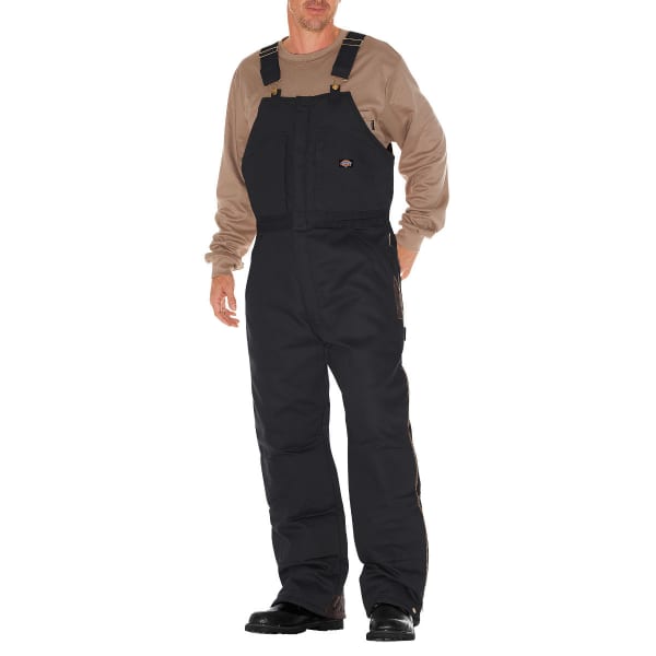 DICKIES Men's Duck Insulated Bib Overall, Extended Sizes