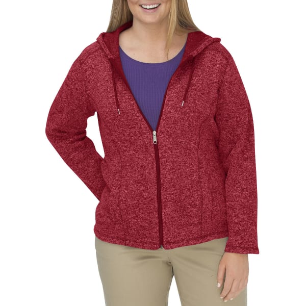 DICKIES Women's Sweater Hooded Fleece Jacket, Extended Sizes