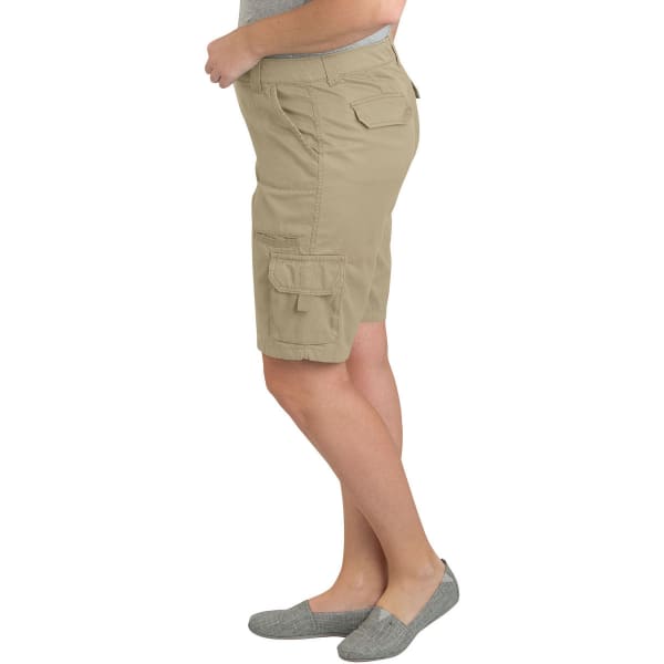 DICKIES Women's 10" Relaxed Fit Cotton Cargo Short, Extended Sizes