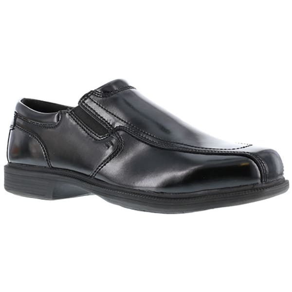 FLORSHEIM WORK Men's Coronis Steel Toe Slip On Oxford Shoe, Black