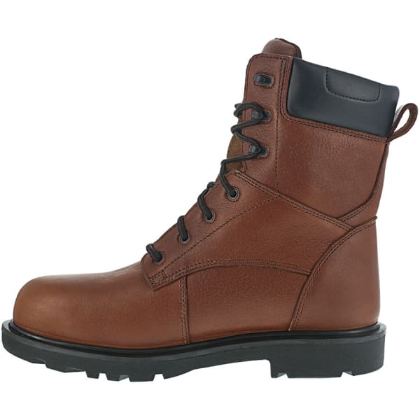 IRON AGE Men's Hauler Composite Toe 8 in. Plain Toe Waterproof Work Boots, Brown