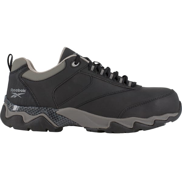 REEBOK WORK Men's Beamer Composite Toe Athletic Oxford Sneaker, Black/Grey