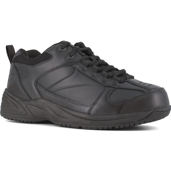 REEBOK WORK Men's Jorie Soft Toe Street Sport Jogger Oxford Sneaker, Black