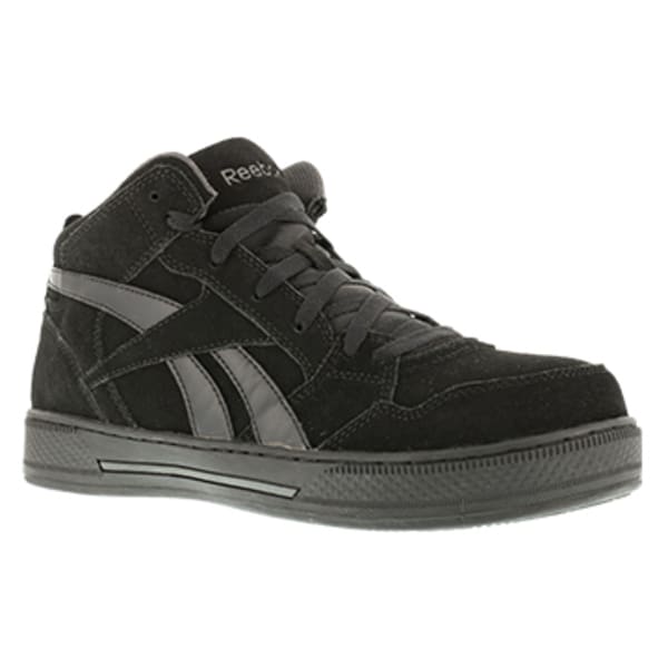 REEBOK WORK Men's Dayod Composite Toe Lightweight Hi Top Skateboard Sneaker, Black