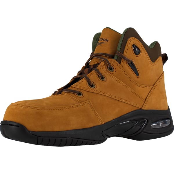 REEBOK WORK Men's Tyak Composite Toe Classic Performance Athletic Hi Top Hiker, Golden Tan