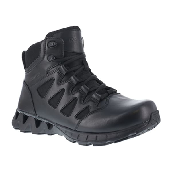 REEBOK WORK Women's ZigKick Tactical Soft Toe 6" Waterproof W/ Side Zipper Boot, Black