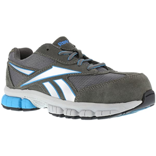 REEBOK WORK Women's Ketia Composite Toe Performance Cross Trainer, Dark Grey/Silver/Blue