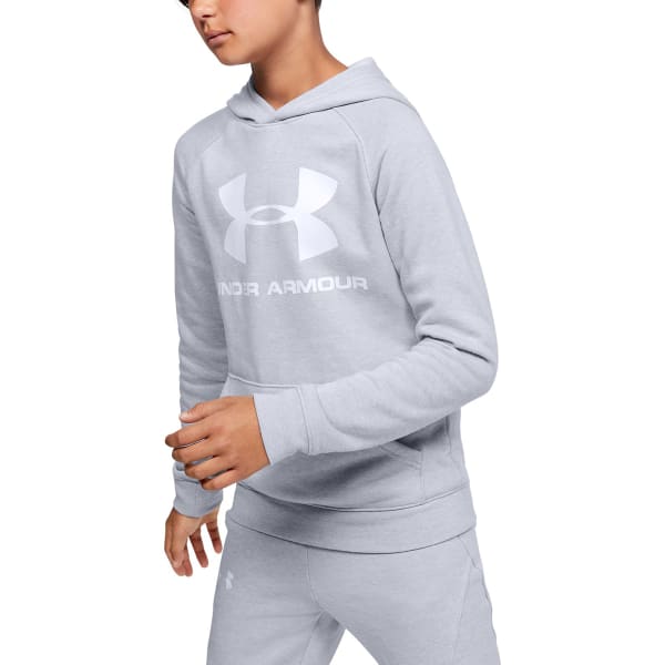 UNDER ARMOUR Big Boys' UA Rival Logo Pullover Hoodie