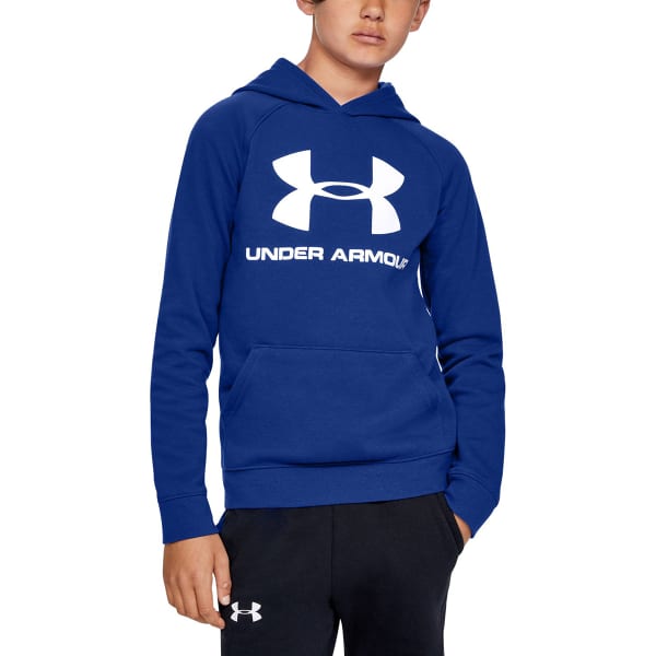 UNDER ARMOUR Big Boys' UA Rival Logo Pullover Hoodie