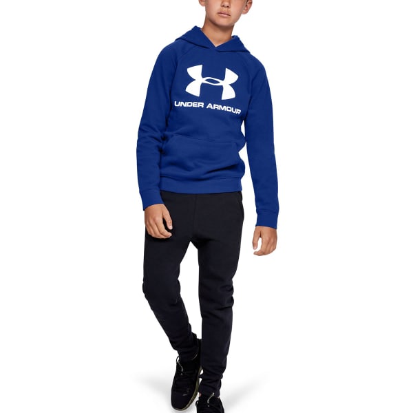 UNDER ARMOUR Big Boys' UA Rival Logo Pullover Hoodie