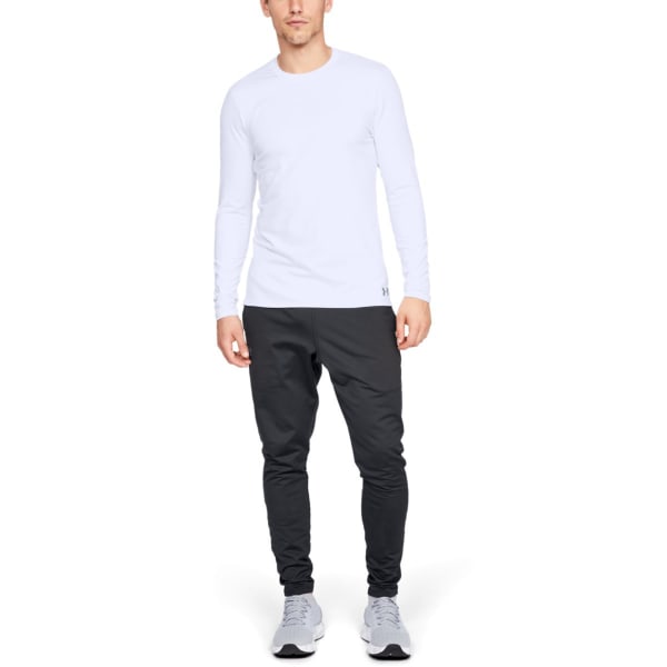 Under Armour Mens ColdGear Fitted Crew White