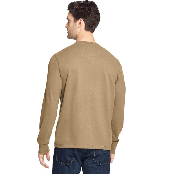 G.H. BASS & CO. Men's Carbon Plaited Jersey Long-Sleeve Henley