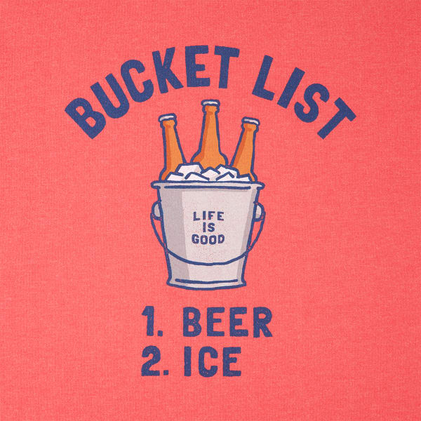 LIFE IS GOOD Men's Bucket List Beer Crusher Long-Sleeve Tee